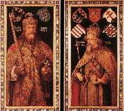 Albrecht Durer Emperor Charlemagne and Emperor Sigismund oil painting reproduction